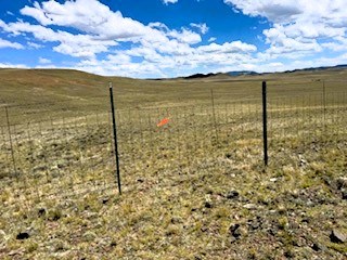 view east from northeast corner of the lot over adjacent blm land