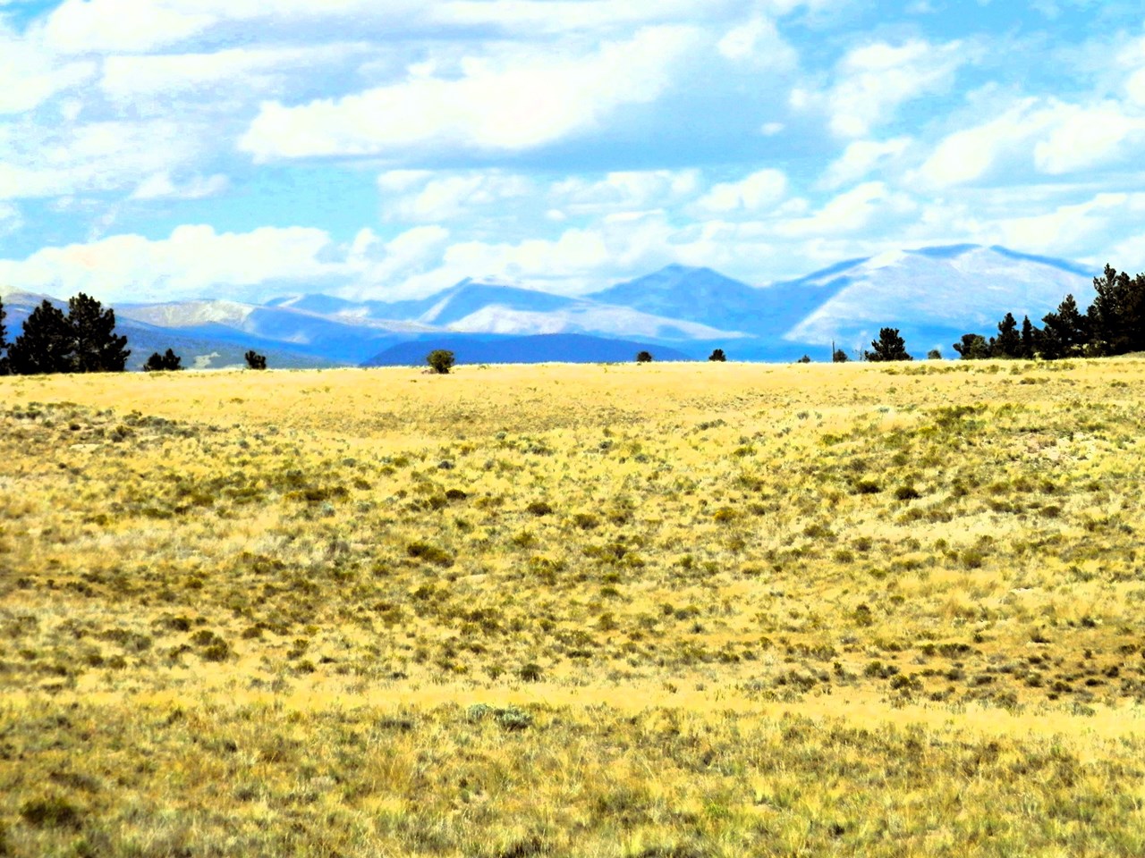 unobstructed view to the mosquito mountain range from the back of the property