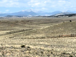 zoomed view to mountains in the mosquito range from the property