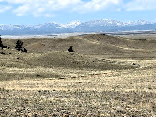 zoomed view to mountains in the mosquito range from the property