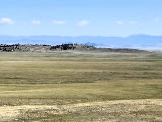 zoomed view north northeast to the mountains