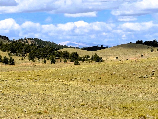 zoomed to mountains in the mosquito range
