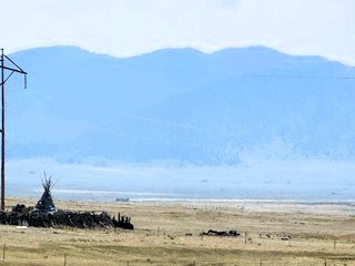 zoomed view southeast to 11-mile reservoir