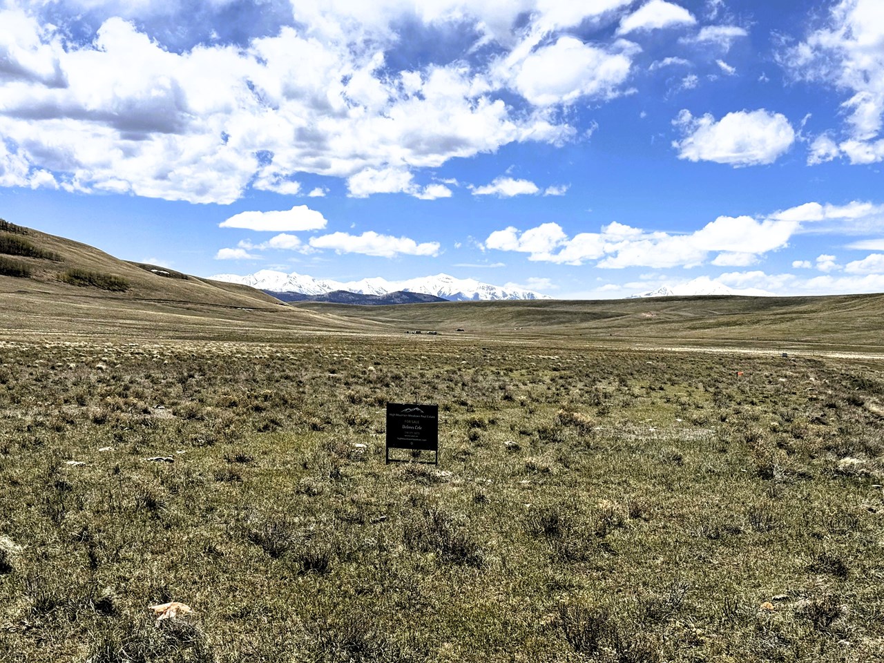 view southwest across the lot