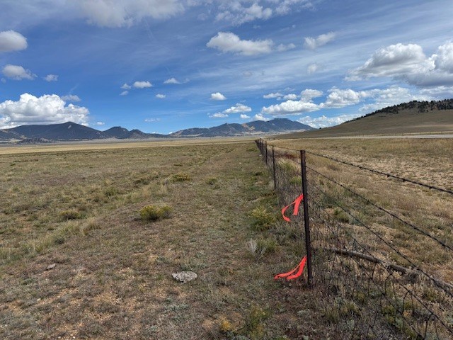 view east from the southeast corner pin