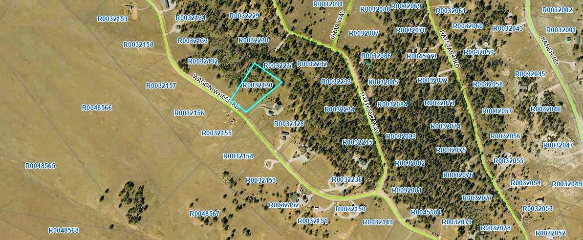 aerial view of the property in the ranch of the rockies