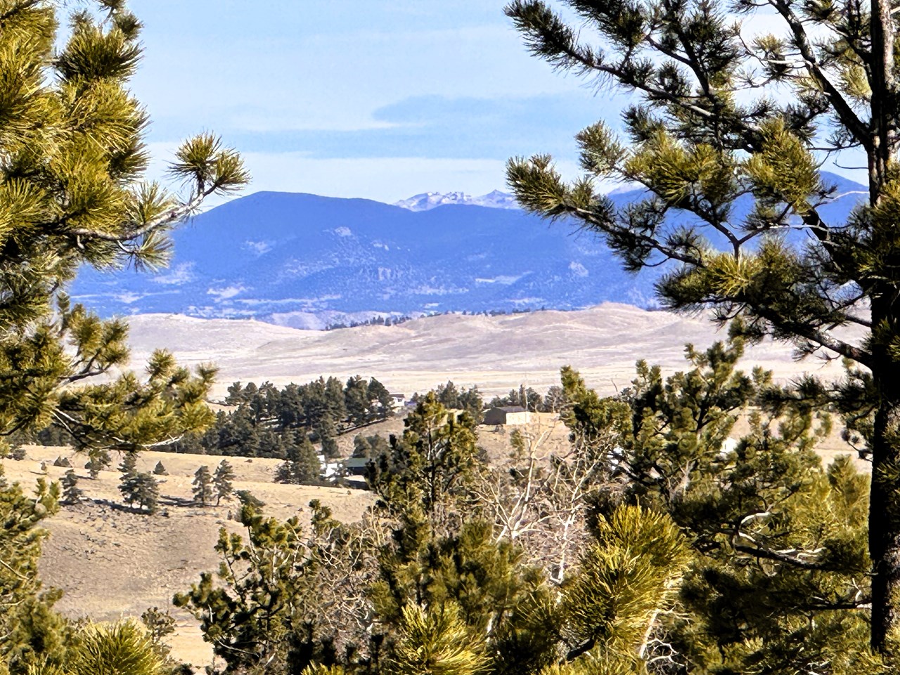 zoomed northeast from the property to some of the surrounding mountains