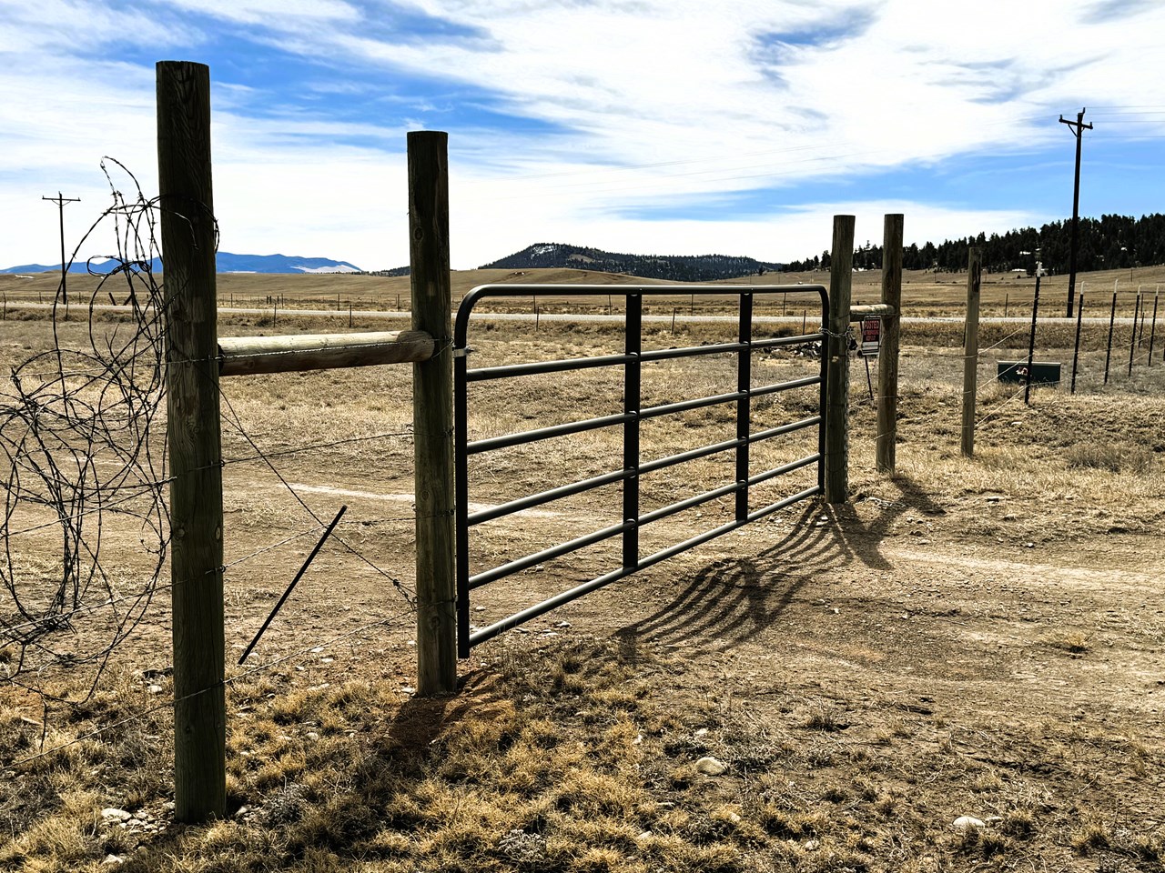 gate into the country church of hartsel's property from this lot gate into the country church of hartsel's property from this lot
