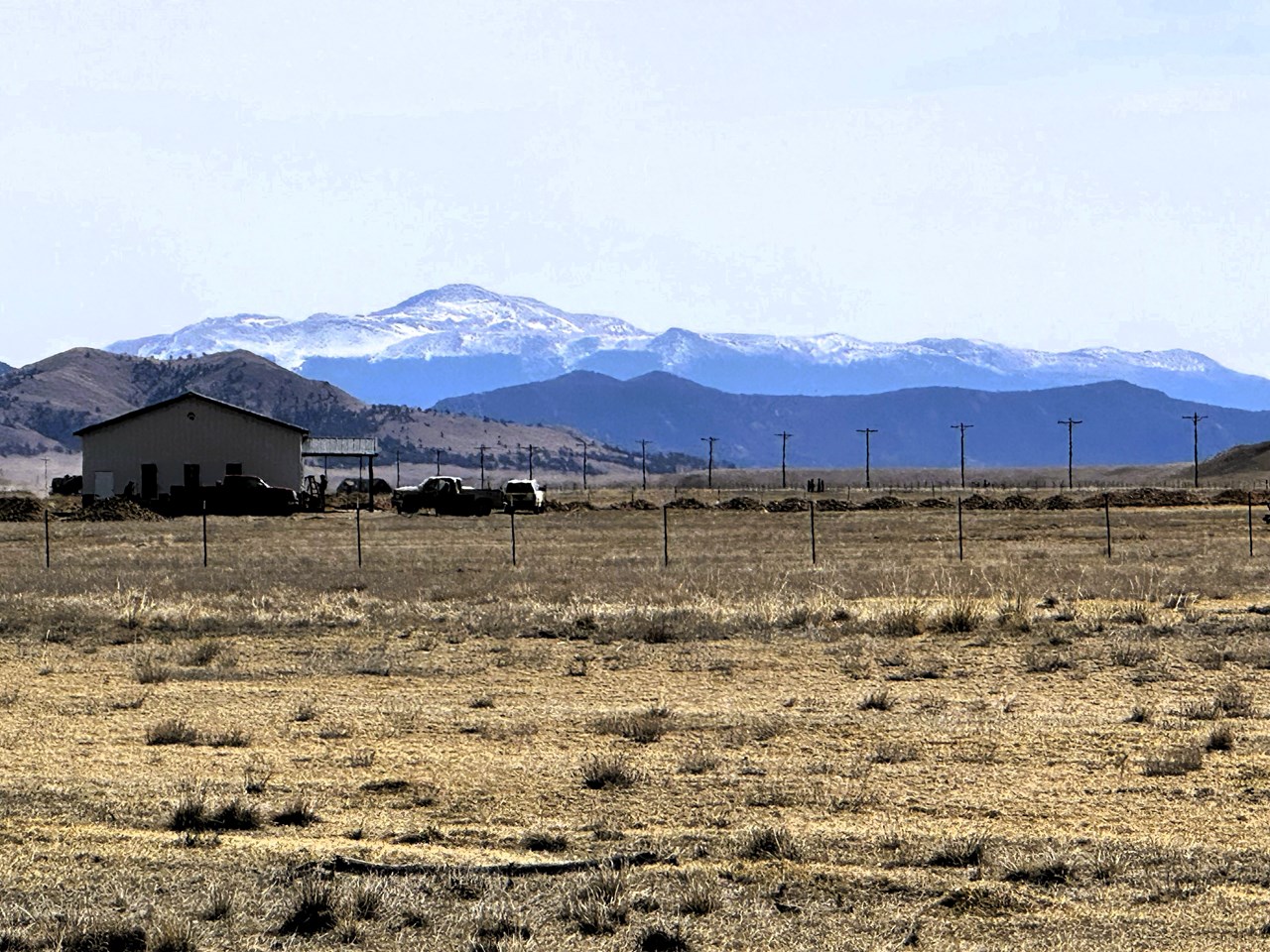 zoomed east southeast from the property to pikes peak zoomed east southeast from the property to pikes peak
