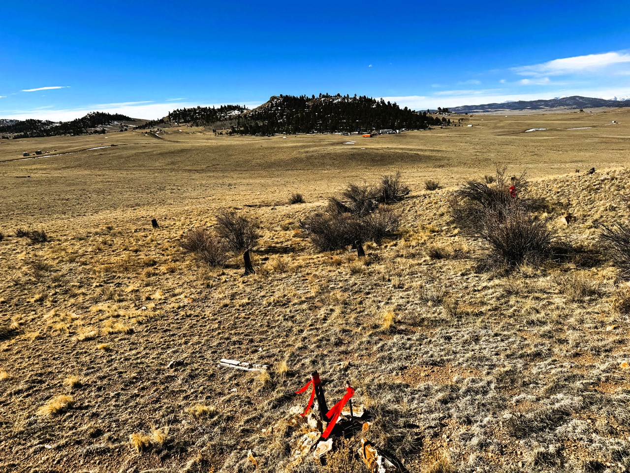 view southwest over the property from the northeast corner pin view southwest over the property from the northeast corner pin