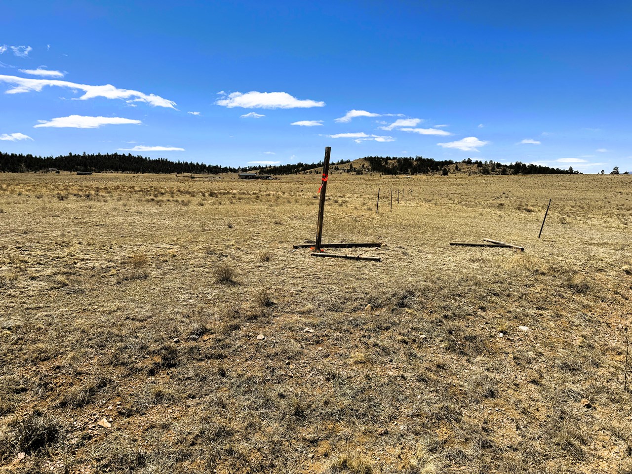 view northwest from the northeast corner pin