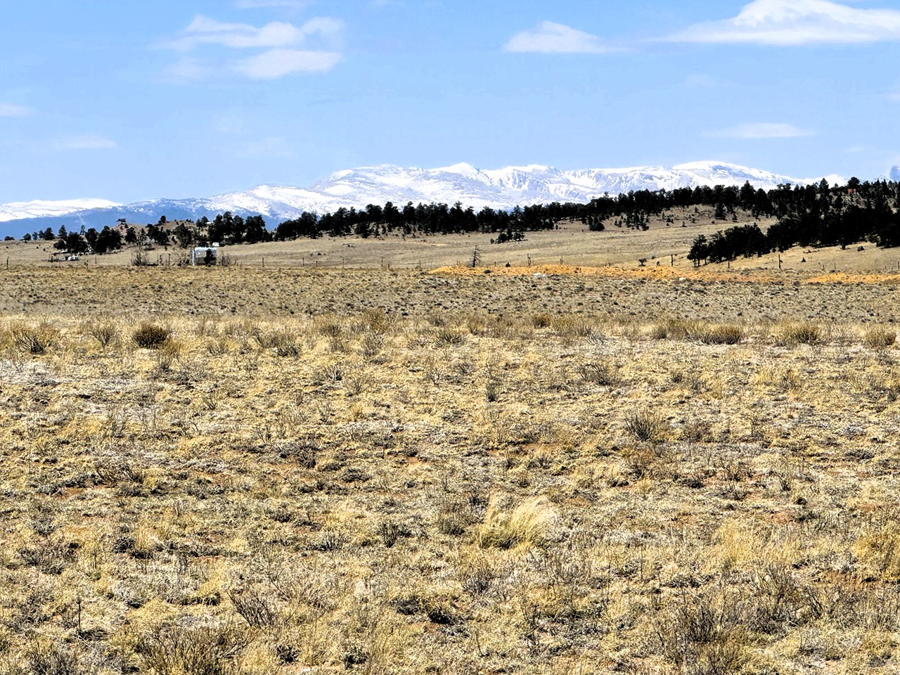 zoomed west from the property to the mosquito mountain range