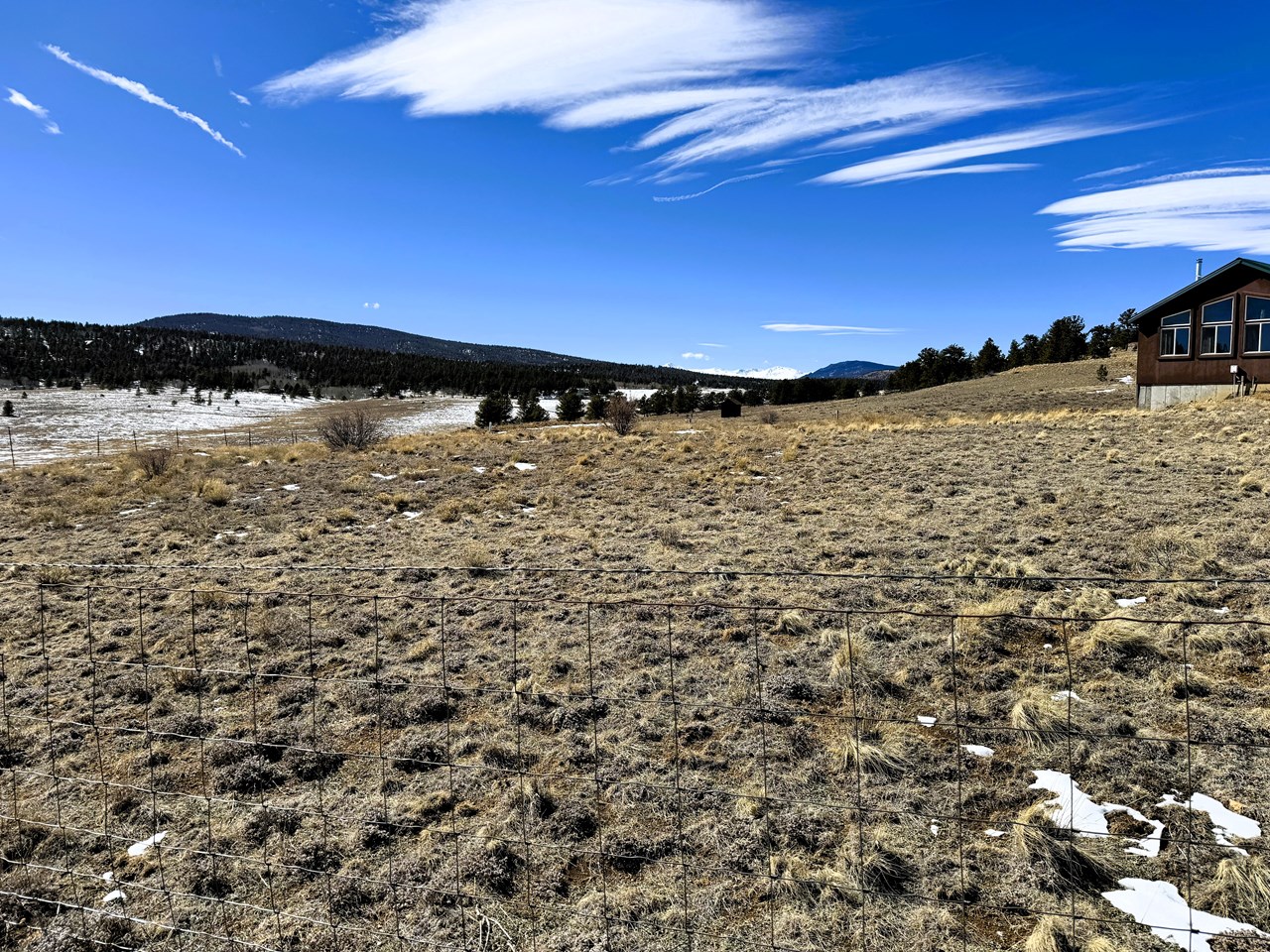 view soutwest from the west side of the property