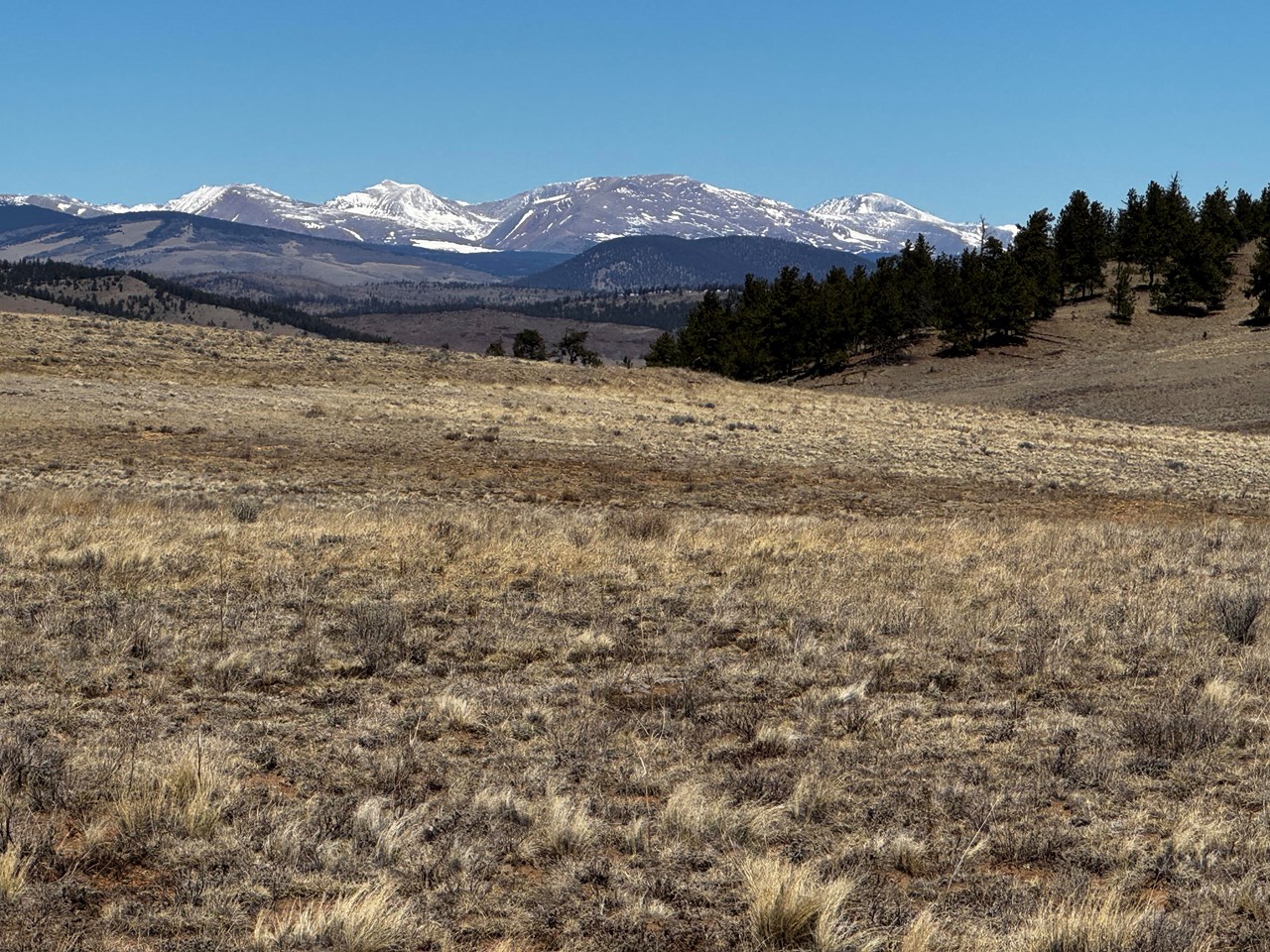 zoomed across the property to peaks in the mosquito mountain range