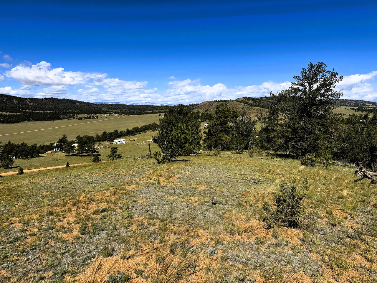 view north across the ridge at the top of the property view north across the ridge at the top of the property